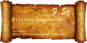 Fillitza Szaniszló névjegykártya